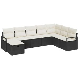 vidaXL Soffset med kudde 5 pcs konstrotting
