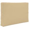 vidaXL Utomhus Soffa Kudde 3 pcs Beige Polyester