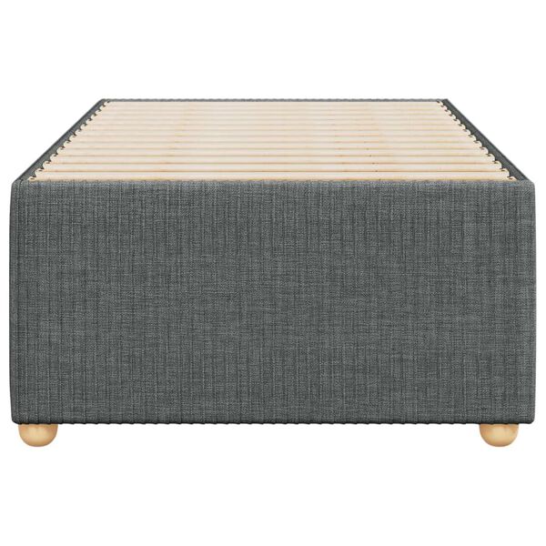 vidaXL S&auml;ngram utan madrass m&ouml;rkgr&aring; 80x200 cm tyg