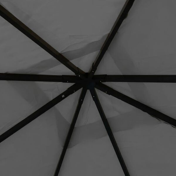 vidaXL Paviljong 4x4x3 m antracit 180 g/m&sup2;