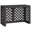 vidaXL Täckning för Luftkonditionering Svart 90 x 40 x 60 cm Stål