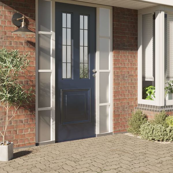 vidaXL F&ouml;nsterfilm statisk frostad gr&aring; 60x2000 cm PVC