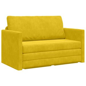 vidaXL Soffs&auml;ng Solrosgult 124 x 71 x 78 cm Sammet