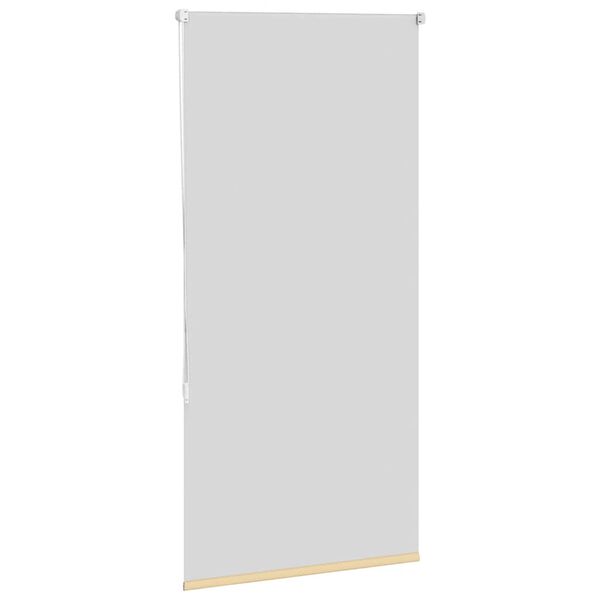 vidaXL Rullgardin m&ouml;rkl&auml;ggningsbeige 75x150 cm tyg bredd 70,7 cm