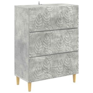 vidaXL L&aring;dans sk&aring;p Betonggr&aring; 66 x 34,5 x 90 cm Konstruerat tr&auml;