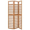 vidaXL Rumsavdelare/Spalj&eacute; 3 paneler massiv gran 121x180,5 cm