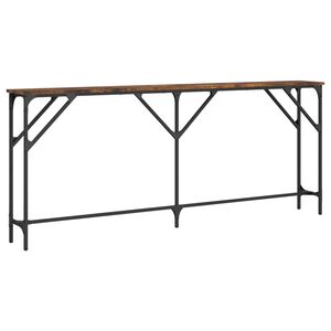 vidaXL Avlastningsbord r&ouml;kf&auml;rgad ek 180x23x75 cm konstruerat tr&auml;