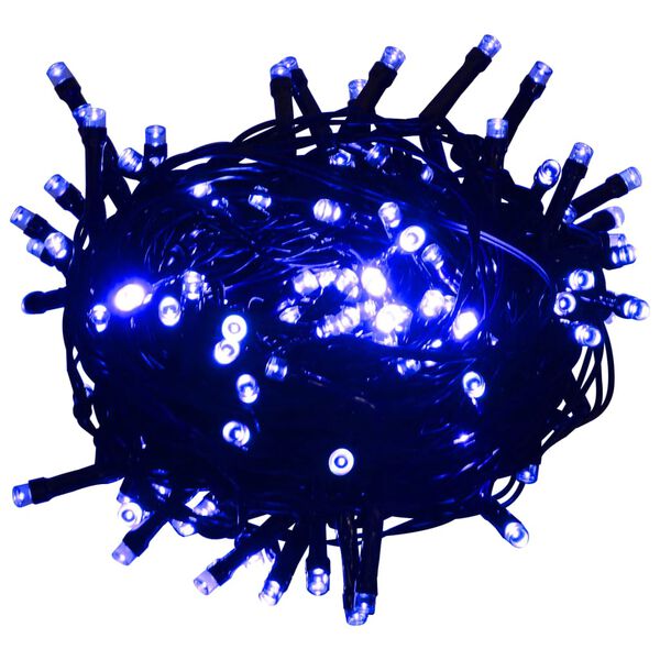 vidaXL Ljusslinga med 400 lysdioder 40 m 8 ljuseffekter blå