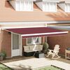 vidaXL Markis automatiskt inf&auml;llbar vinr&ouml;d 450x300 cm