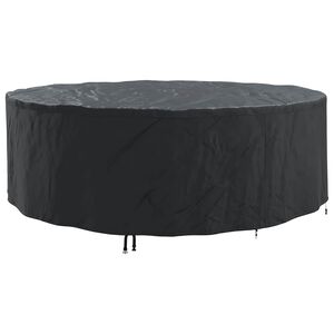 vidaXL M&ouml;bel&ouml;verdrag 279 x 279 x 71 cm 600D Oxford Tyg Rund Svart