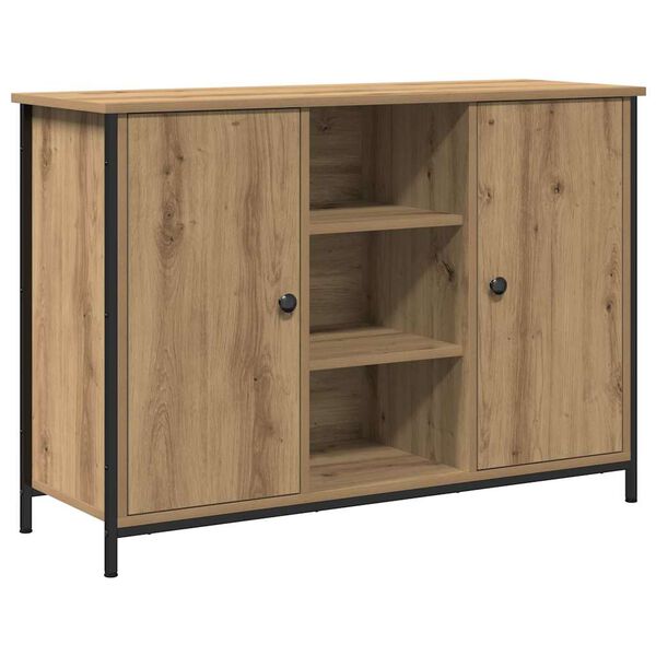 vidaXL Sideboard artisan ek 100 x 35 x 70 cm Konstruerat tr&auml;