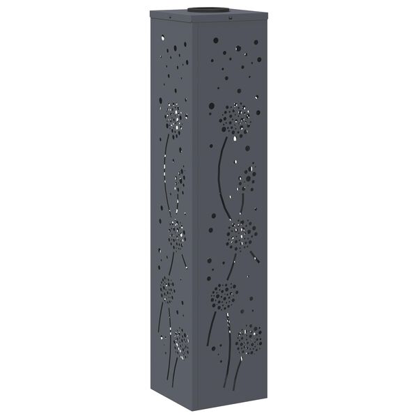 vidaXL Solar LED Stig Ljus 2 pcs Antracit Kallvalsat st&aring;l