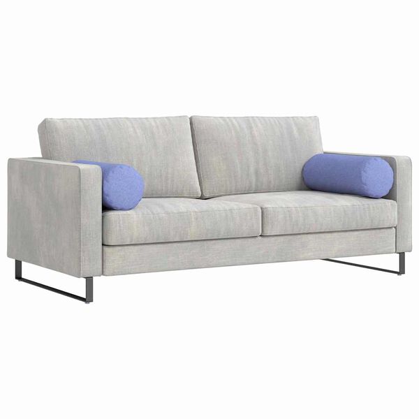 vidaXL Bolsterkuddar 2 pcs Jeansbl&aring; &Oslash; 25 x 70 cm tyg