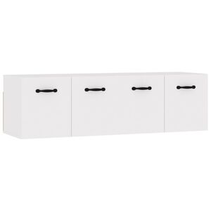 vidaXL V&auml;ggsk&aring;p 2 st vit 80x35x36,5 cm konstruerat tr&auml;