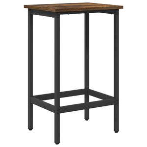 vidaXL Barpall R&ouml;kt ek 40 x 32 x 64 cm Konstruerat tr&auml;