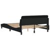 vidaXL Bed Frame "Dover" Black 120x200 cm Fabric