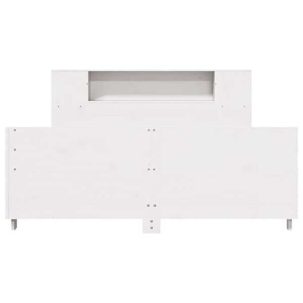 vidaXL S&auml;ngram utan madrass vit 150x200 cm massiv furu