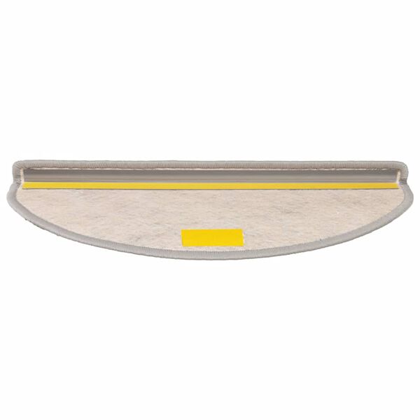 vidaXL Trappmattor sj&auml;lvh&auml;ftande sisal-look 30 st 65x21x4 cm platina