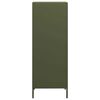 vidaXL Högskåp olivgrön 35x39x103,5 cm stål