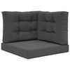 vidaXL Utomhus Soffa Kudde Polyester Antracit 60 x 60 cm