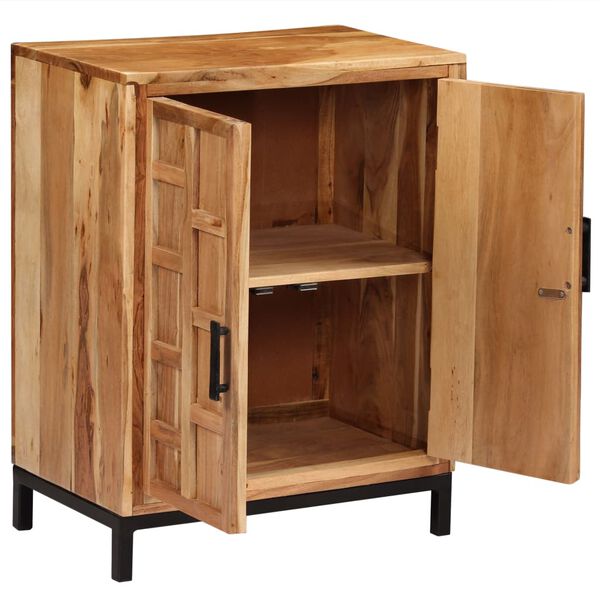 vidaXL Skänk massivt akaciaträ 60x35x76 cm brun