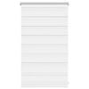 vidaXL Zebragardin 50,9x100 cm Tygbredd 46,7 cm vit