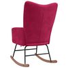 vidaXL Gungstol vinröd sammet