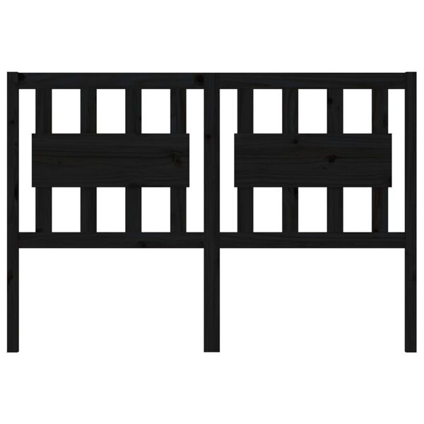 vidaXL S&auml;nggavel svart 145,5x4x100 cm massiv furu