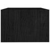 vidaXL Soffbord svart 75x50x33,5 cm massiv furu