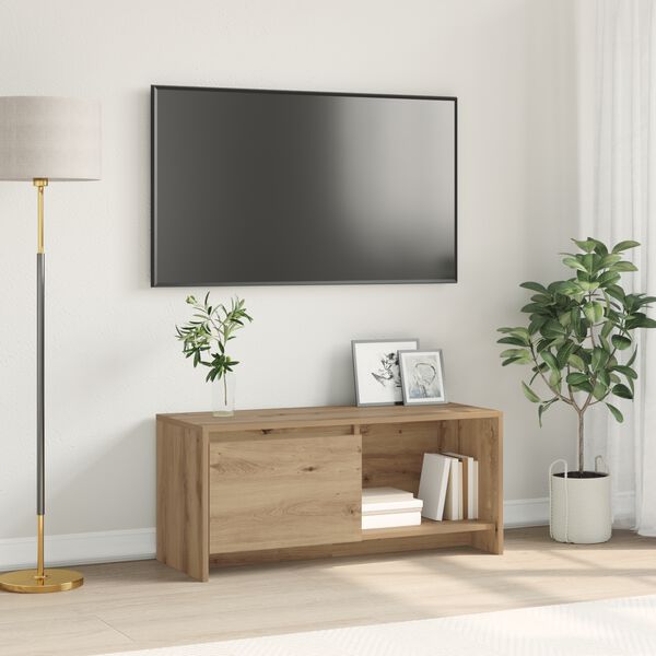 vidaXL TV-b&auml;nkset Artisan Ek 90 x 35 x 40 cm Konstruerat tr&auml;