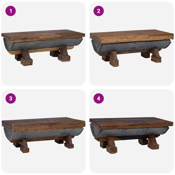 vidaXL Kaffeebord Naturf&auml;rg 90 x 50 x 35 cm tr&auml;