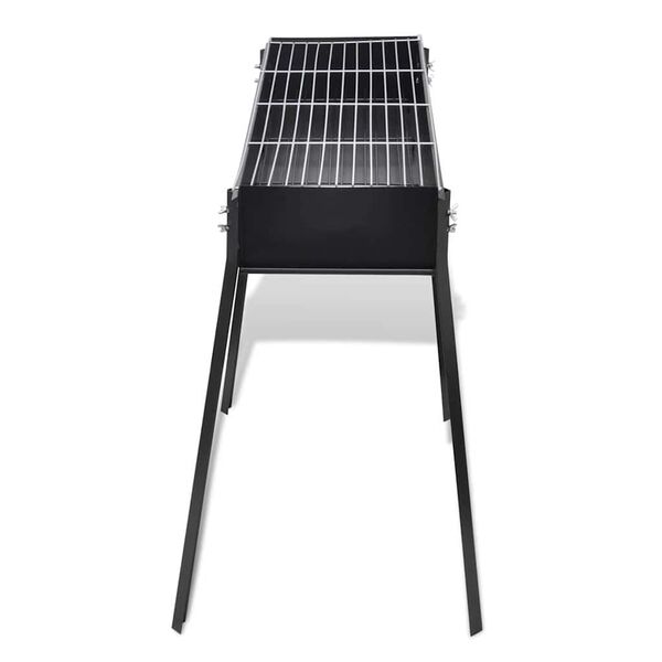 Kolgrill rektangul&auml;r svart 75x28 cm
