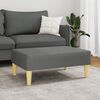 vidaXL Fotpall mörkgrå 77x55x31 cm tyg
