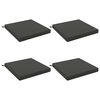 vidaXL Sittkuddar SOEST 4 st 100% Polyester Antracit 70 x 70 x 7 cm