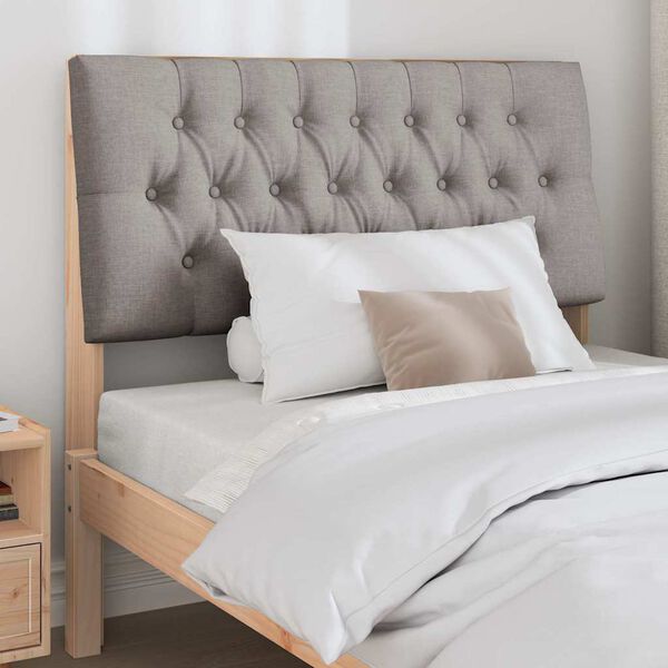 vidaXL Kl&auml;dd s&auml;nggavel Taupe 100 cm Massiv furu