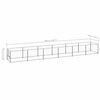 vidaXL Hundgård silver 6 m² stål