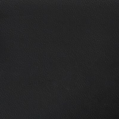 vidaXL 2-sitssoffa med kuddar&dynor svart 120 cm konstläder