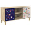 vidaXL TV-sk&aring;p MAINZ 102 x 33 x 50 cm Sonoma-ek Konstruerat tr&auml;