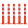 vidaXL Trafikpollare 5 st plast 75 cm