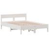 vidaXL S&auml;ngram utan madrass vit 160x200 cm massiv furu