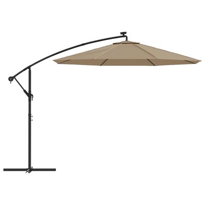 vidaXL Reservtyg för frihängande parasoll taupe 300 cm
