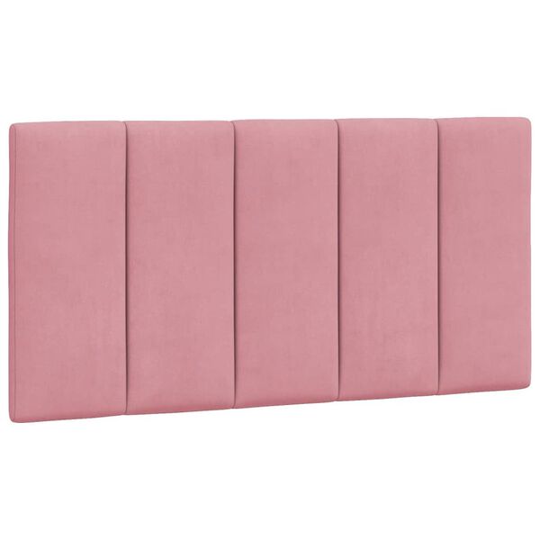 vidaXL Headboard Cushion "Hanko" Pink 100 cm Velvet