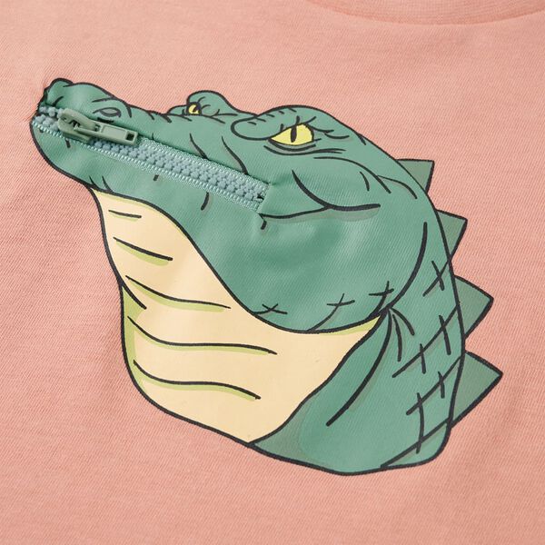 T-shirt för barn ljus orange 128