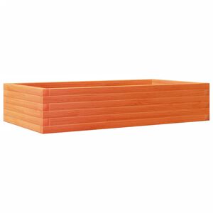 vidaXL Odlingsl&aring;da vaxbrun 110x60x23 cm massiv furu