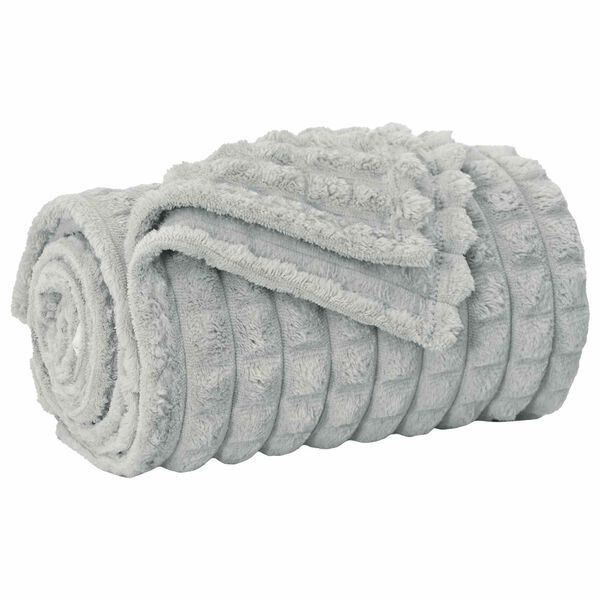 vidaXL Kastfilt Gr&aring; 200 x 150 cm Fleece