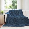 vidaXL Filtar 6 pcs M&ouml;rkbl&aring; 240 x 220 cm Fleece