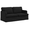 vidaXL Soffa 2 pcs Svart 162 x 80 x 85 cm tyg