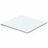vidaXL Hyllplan 2 st glas genomskinlig 40x30 cm