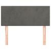 vidaXL Sänggavel mörkgrå 90x5x78/88 cm sammet