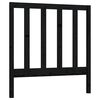 vidaXL Sänggavel svart 96x4x100 cm massiv furu